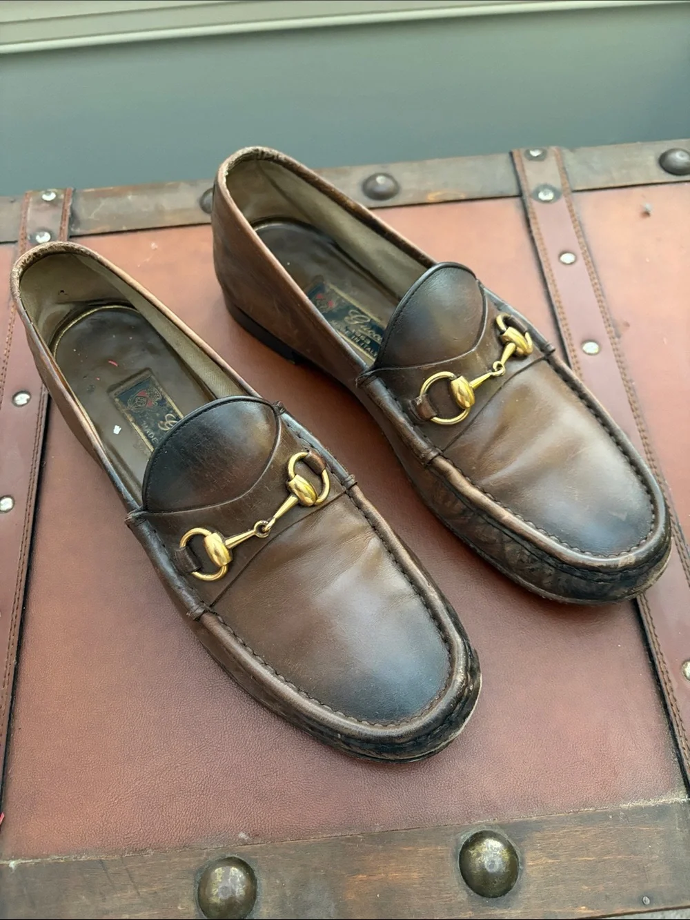 $1095 Gucci 1953 burnished loafer